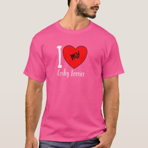 I Love My Cesky Terrier Dog Breed Heart T-Shirt