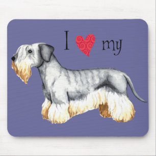 I Love my Cesky Terrier Mouse Mat