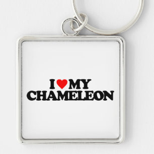I LOVE MY CHAMELEON KEY RING
