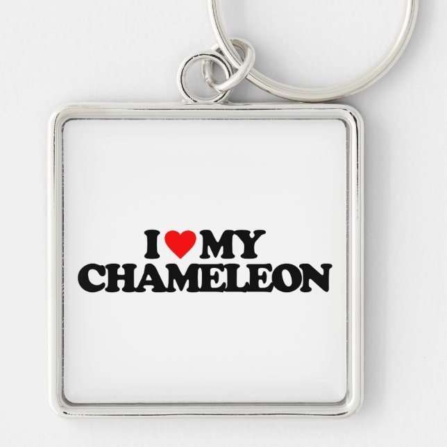 I LOVE MY CHAMELEON KEY RING (Front)