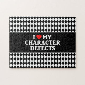 I LOVE MY CHARACTER DEFECTS Jigsaw Puzzle