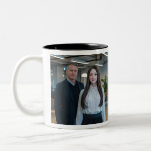 ❤️I Love My Chatbots Create Own Photo Two-Tone Coffee Mug