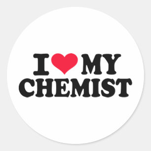 I love my Chemist Classic Round Sticker