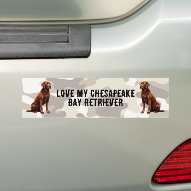 I love my Chesapeake Bay... Bumper Sticker (On Car)