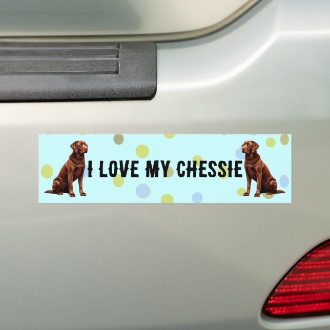 I love my Chesapeake Bay... - Customised Bumper Sticker (On Car)