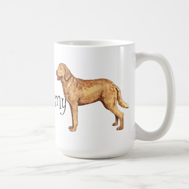 I Love my Chesapeake Bay Retriever Coffee Mug (Right)
