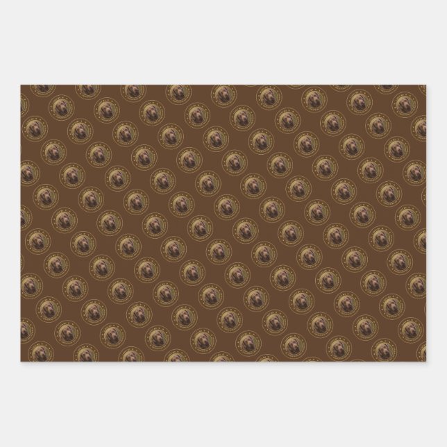 I Love My Chesapeake Bay Retriever Wrapping Paper  (Front)