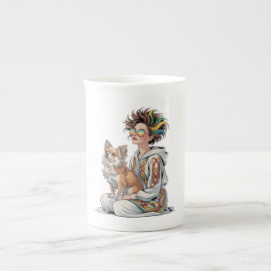  i love my chihuahua  bone china mug