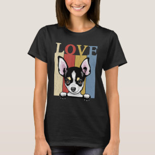 I Love My Chihuahua Dog Retro Vintage 60s 70s Dog T-Shirt