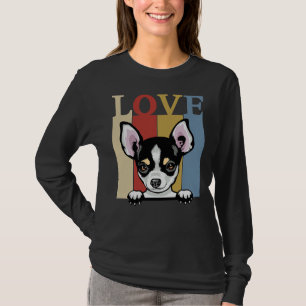 I Love My Chihuahua Dog Retro Vintage 60s 70s Dog T-Shirt