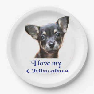 I love my Chihuahua Paper Plate
