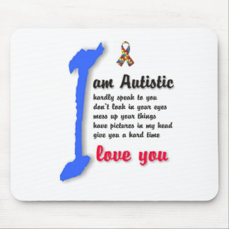 I love my child with autism - unique mousepad