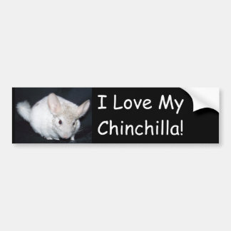 I love my chinchillah bumper sticker