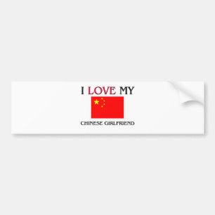 I Love My Chinese Girlfriend Bumper Sticker