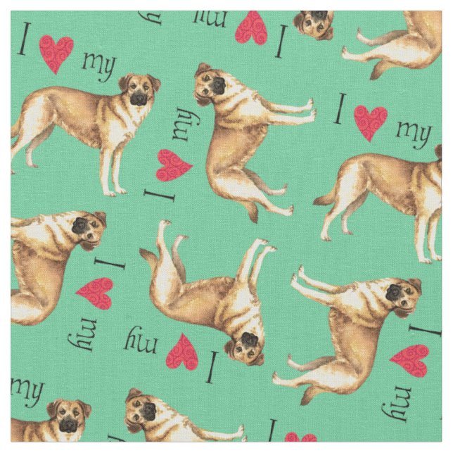 I Love my Chinook Fabric (Close Up)