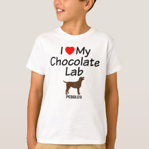 I Love My Chocolate Lab Dog T-Shirt