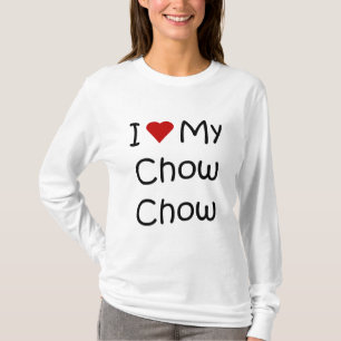 I Love My Chow Chow Dog Breed Gifts and Apparel T-Shirt