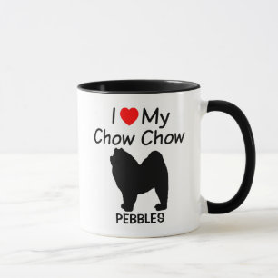 I Love My Chow Chow Dog Mug