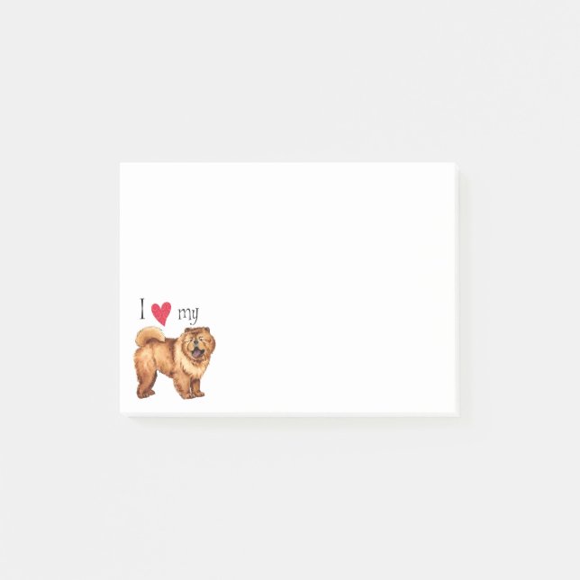 I Love my Chow Chow Post-it Notes (Front)