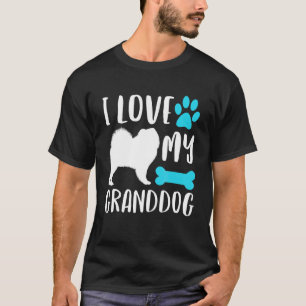 I Love My Chow Granddog  Dog  Grandma Grandpa T-Shirt
