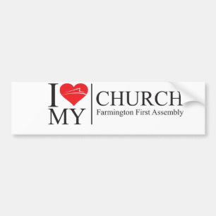 I Love My Church Bumper Sticker