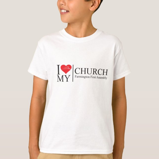 I Love My Church T-Shirt (Front)