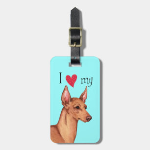 I Love my Cirneco dell'Etna Luggage Tag