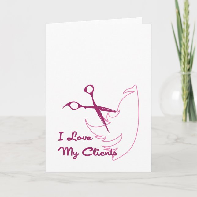I Love My Clients Card (Front)