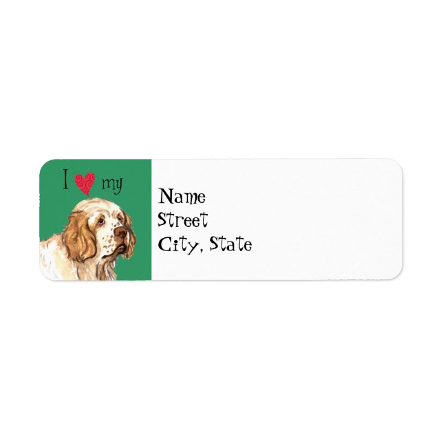 I Love my Clumber Spaniel (Front)