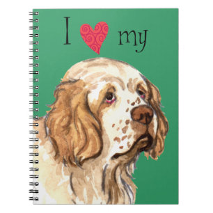 I Love my Clumber Spaniel Notebook