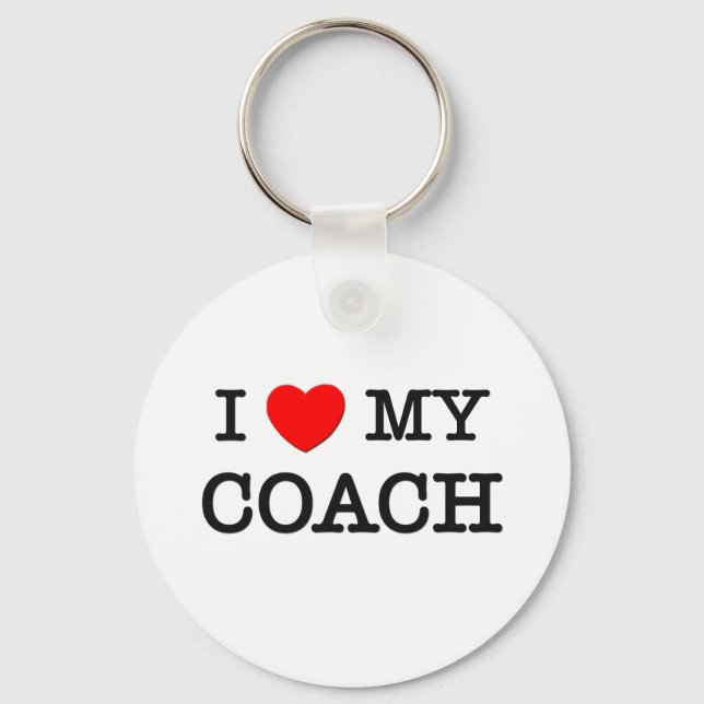 I Love My COACH Key Ring (Front)