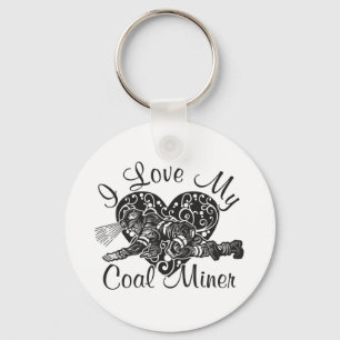 I love my coal miner key ring
