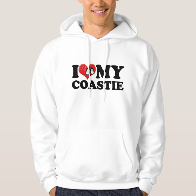 I Love My Coastie Hoodie (Front)