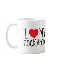 I Love My Cockapoo – Cute Dog Lover Mug Brown