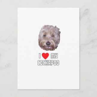 I Love my Cockapoo Postcard