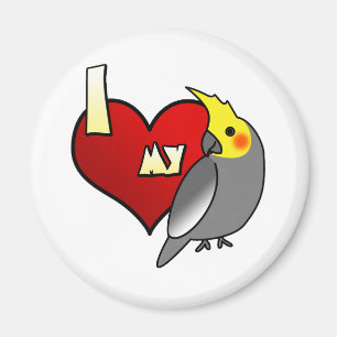 I Love my Cockatiel Magnet