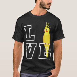 I Love My Cockatiel Parrot Pet Bird Lovers T-Shirt