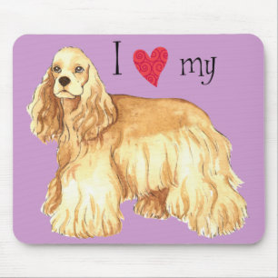 I Love my Cocker Spaniel Mouse Mat