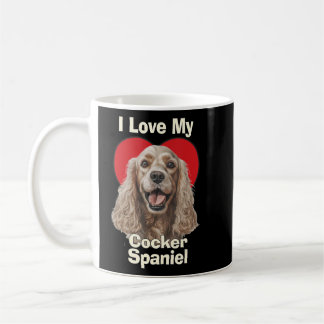 I Love My Cocker Spaniel Puppy Dog Coffee Mug