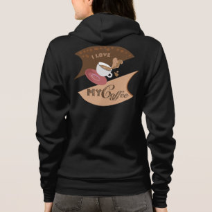 I Love My Coffee Retro Java Hoodie