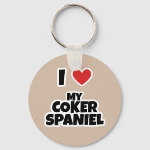 I love my Coker Spaniel Key Ring