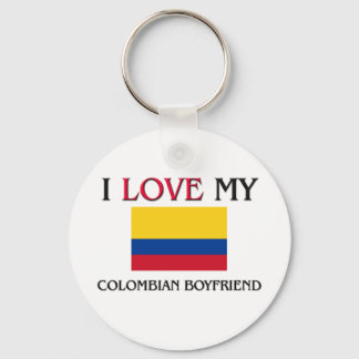 I Love My Colombian Boyfriend Key Ring