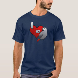 I Love my Congo African Grey TShirt