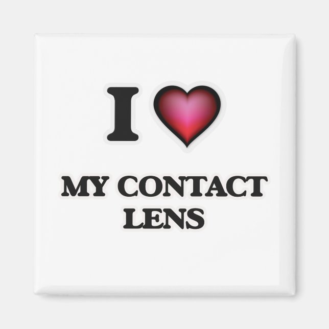 I love My Contact Lens Magnet (Front)