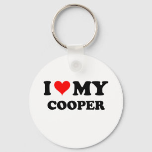 I Love My Cooper Key Ring