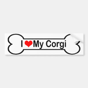 I love my Corgi Bumper Sticker