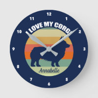 I Love My Corgi Cute Personalised Sunset Dog