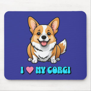 I Love My Corgi Mouse Mat