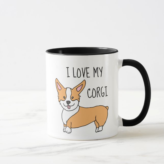 I Love My Corgi Mug (Right)