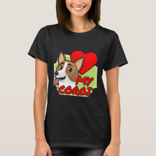 I Love My Corgi My Heart T-Shirt